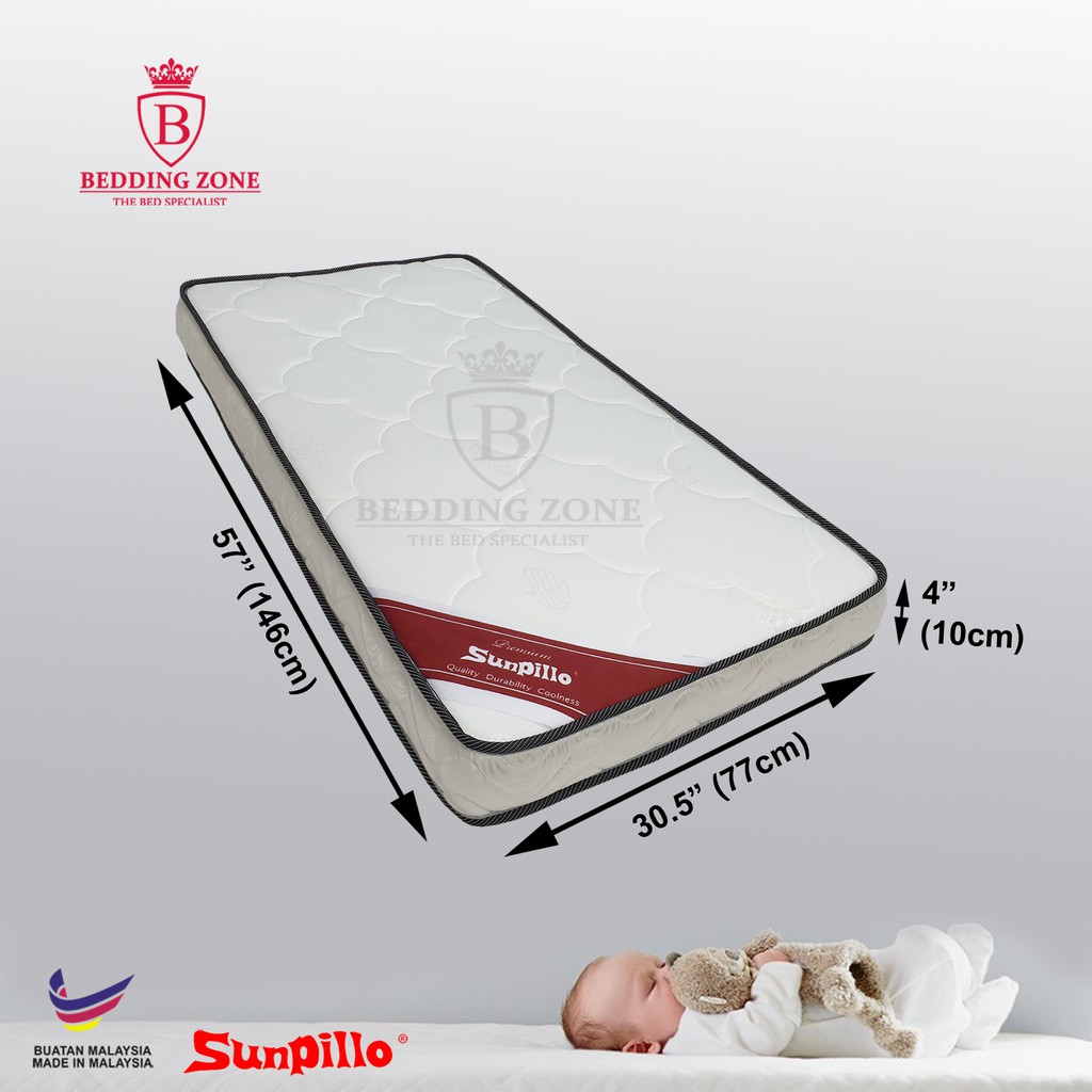 Sunpillo, Baby Mattress (Foam) 77cm x 146cm (Suitable for Baby Side Bed Size 80.5cm x 148cm
