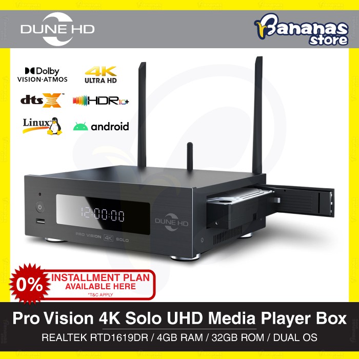 (After Cashback RM 2648) Dune HD Pro Vision 4K Solo Dolby Vision HDR10