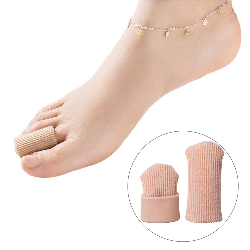 [Ready Stock] Toe Fabric Gel Tube Bandage Foot Care Buildin Silicone