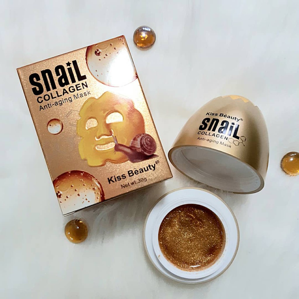 Kiss Beauty Snail Collagen Anti Aging Peel Off Facial Mask 30g Shopee