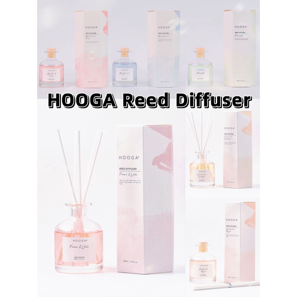 Hooga Reed Diffuser / Scented Candle Gourmand Reed Diffuser Arome