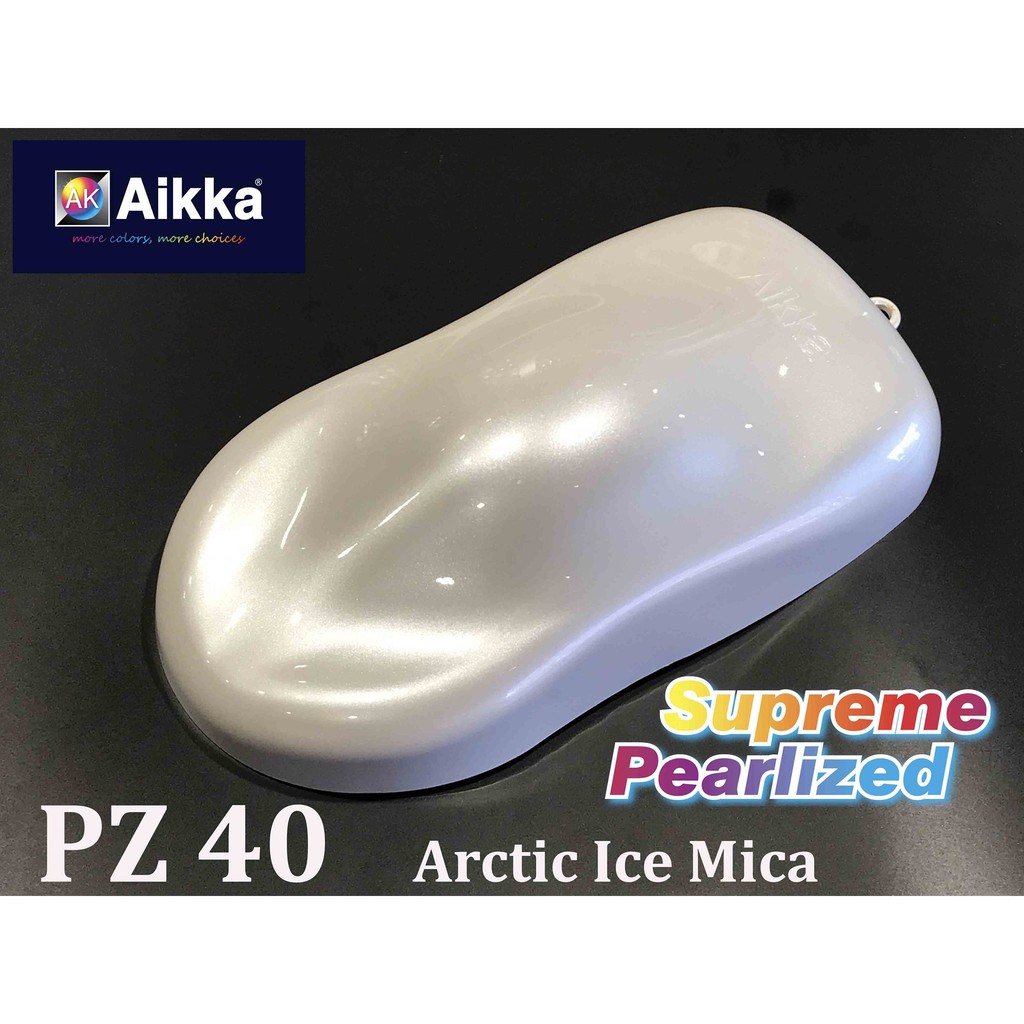 Aikka PZ40 Arctic Ice Mica Pearl White Supreme Pearlized Colour Effect