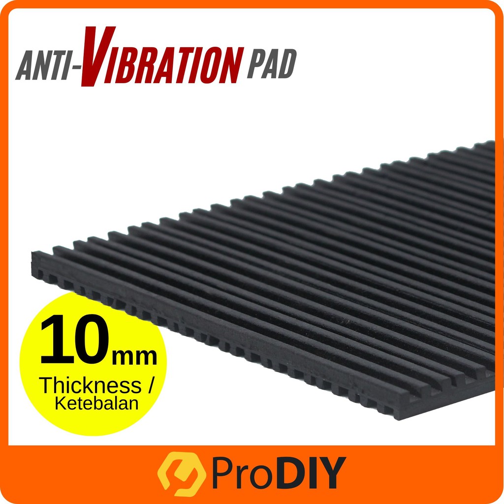Anti Vibration Pad 10mm Thickness Natural Rubber Water Pump 300 x 200mm