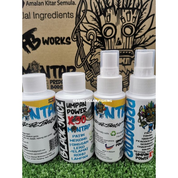 [ READY STOCK !!! ] MANTAP BAIT UMPAN POWER BLACK JUICE / PREDATOR