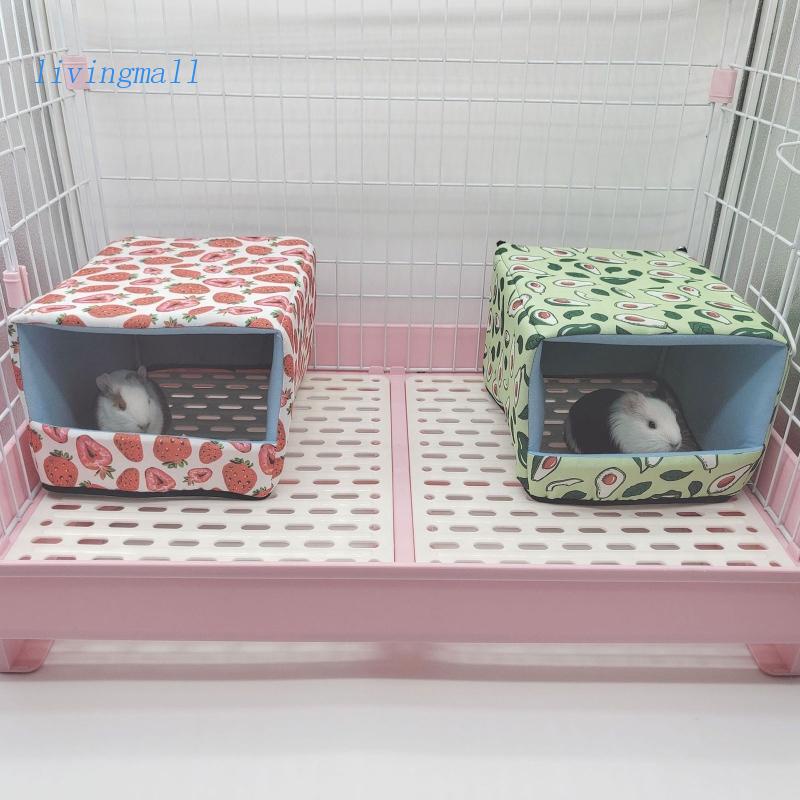 LIVI Guinea Pig Warm Bed Small Pet Winter House Bottomless Hideout for Hamster Shopee Malaysia