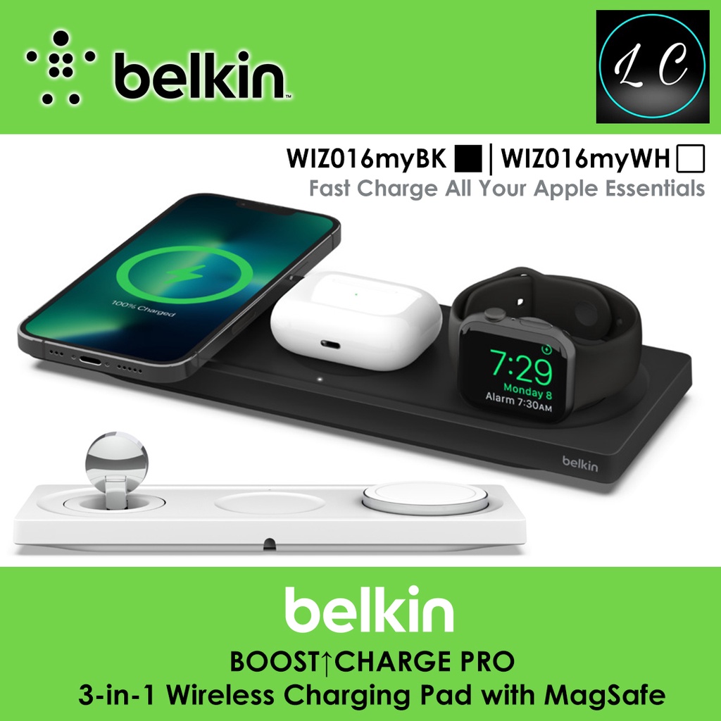 Belkin Original WIZ016my 3in1 15W Wireless Charging Pad MagSafe