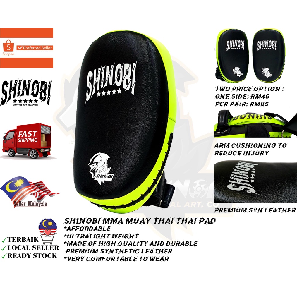 Malaysia Brand SHINOBI MMA Muay Thai Kick Boxing Karate Taekwondo Thai