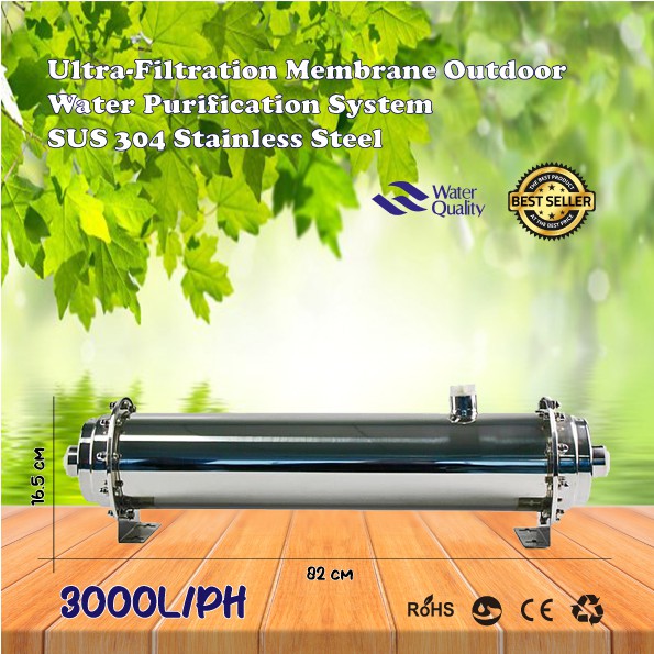 UF3000L Ultra Filtration UF Membrane SUS 304 Stainless Steel Water