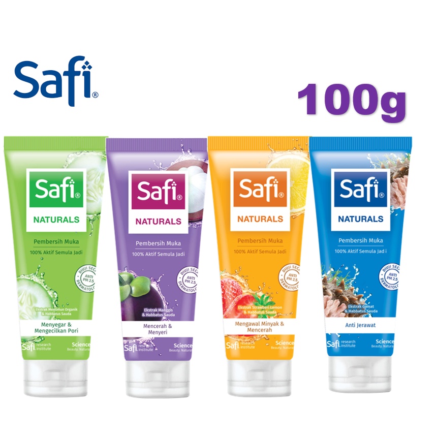 Safi Naturals Facial Cleanser / Pembersih Muka 100g Shopee Malaysia