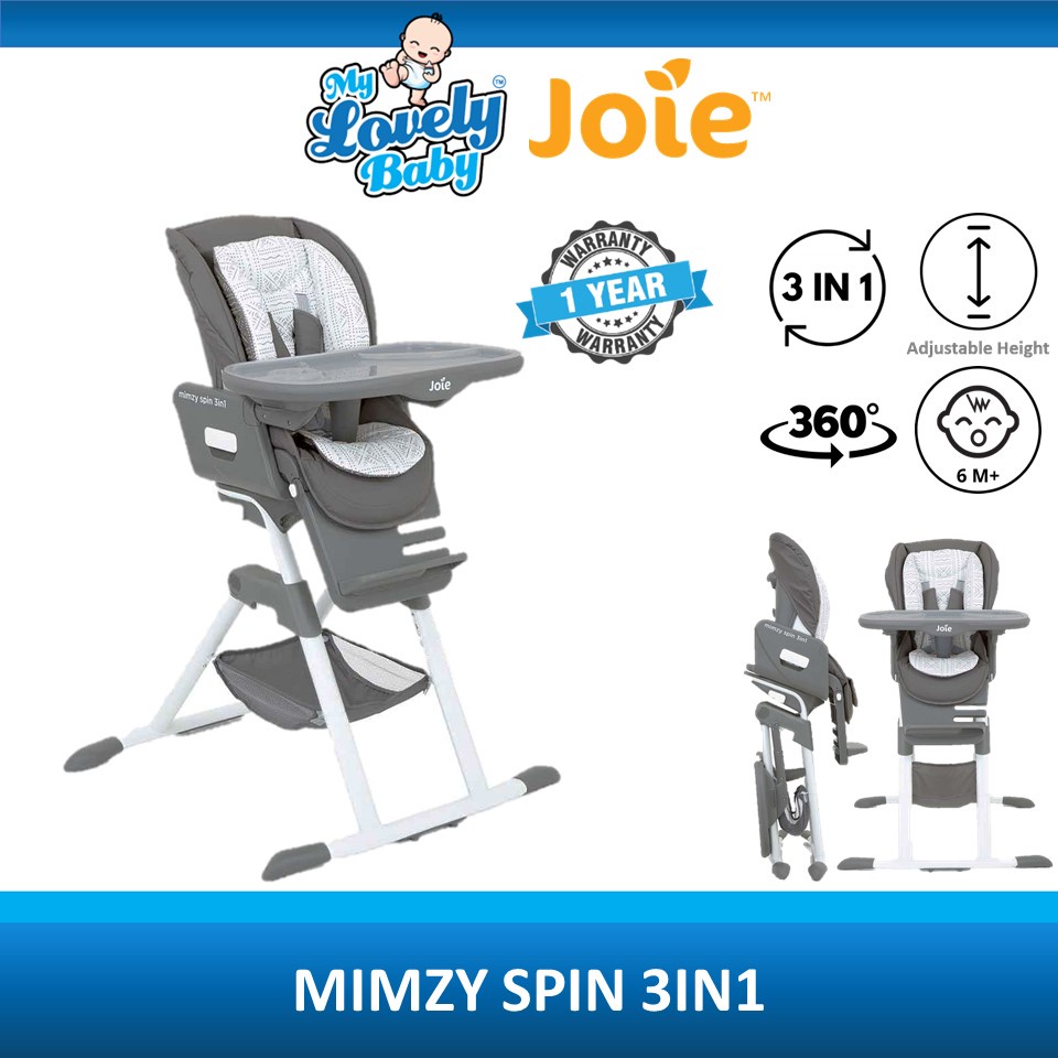 Joie Mimzy Spin 3 in 1 Baby High Chair Shopee Malaysia