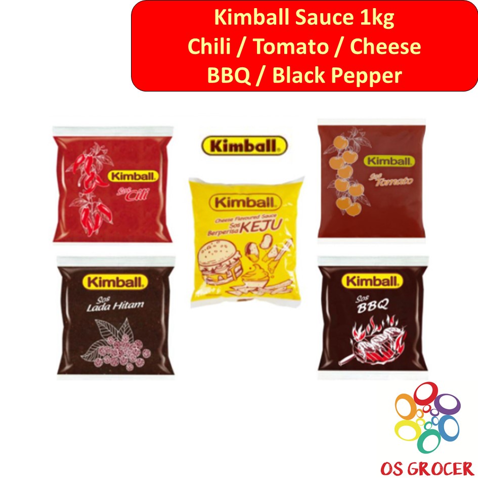 Kimball sauce 1kg Tomato / Chili / Cheese / Black Pepper / BBQ Shopee