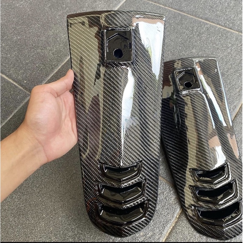 Tie horn cover vespa lx 2v 3v Oget new Carbon kevlar model Shopee