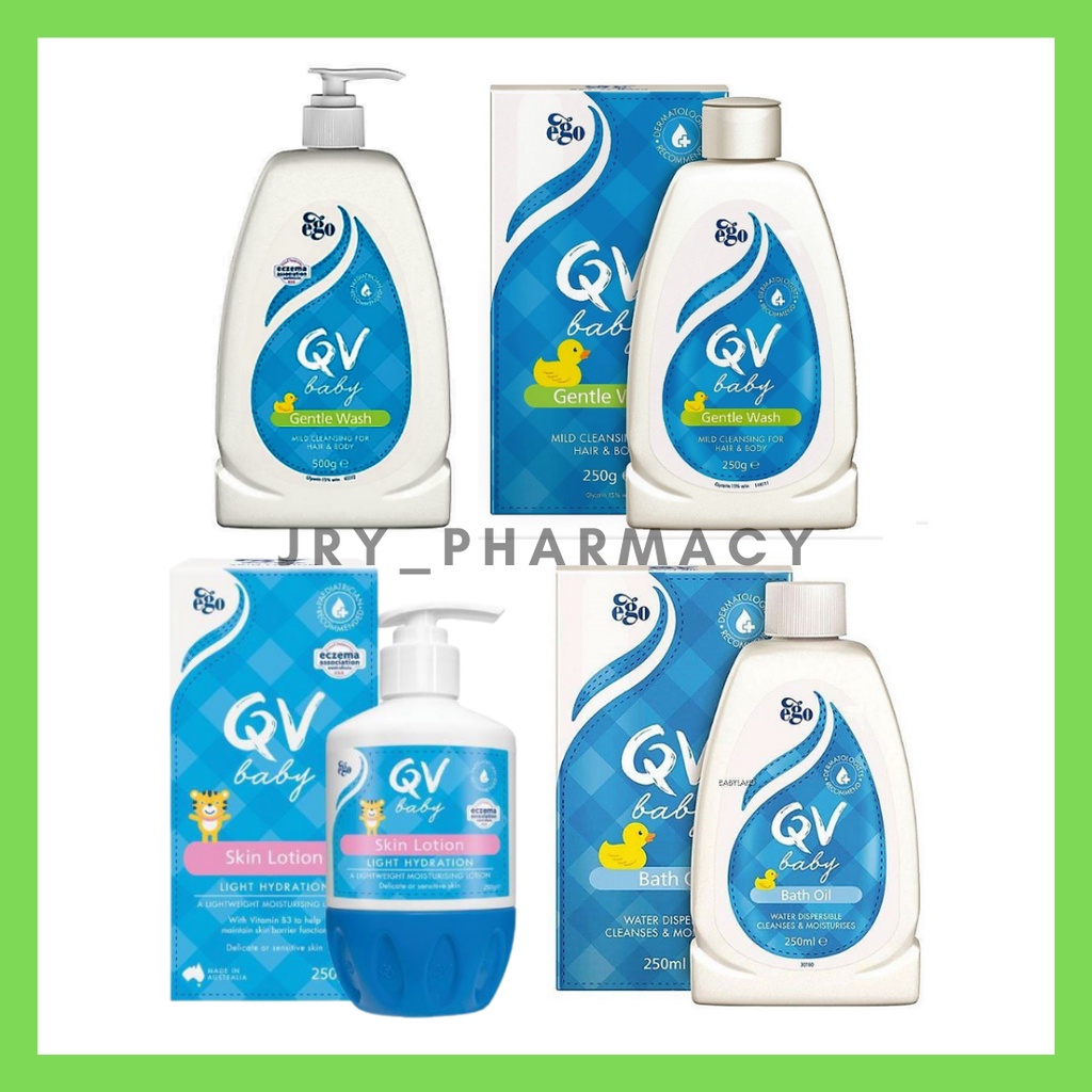 FREE GIFT QV BABY GENTLE WASH 250G OR WASH 500G/ QV BABY BATH OIL 250G