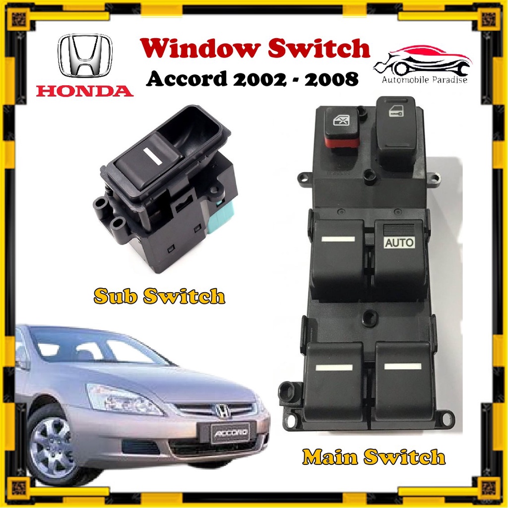 Honda Accord Power Window Switch / Suis Tingkap / Main & Sub ( 2002