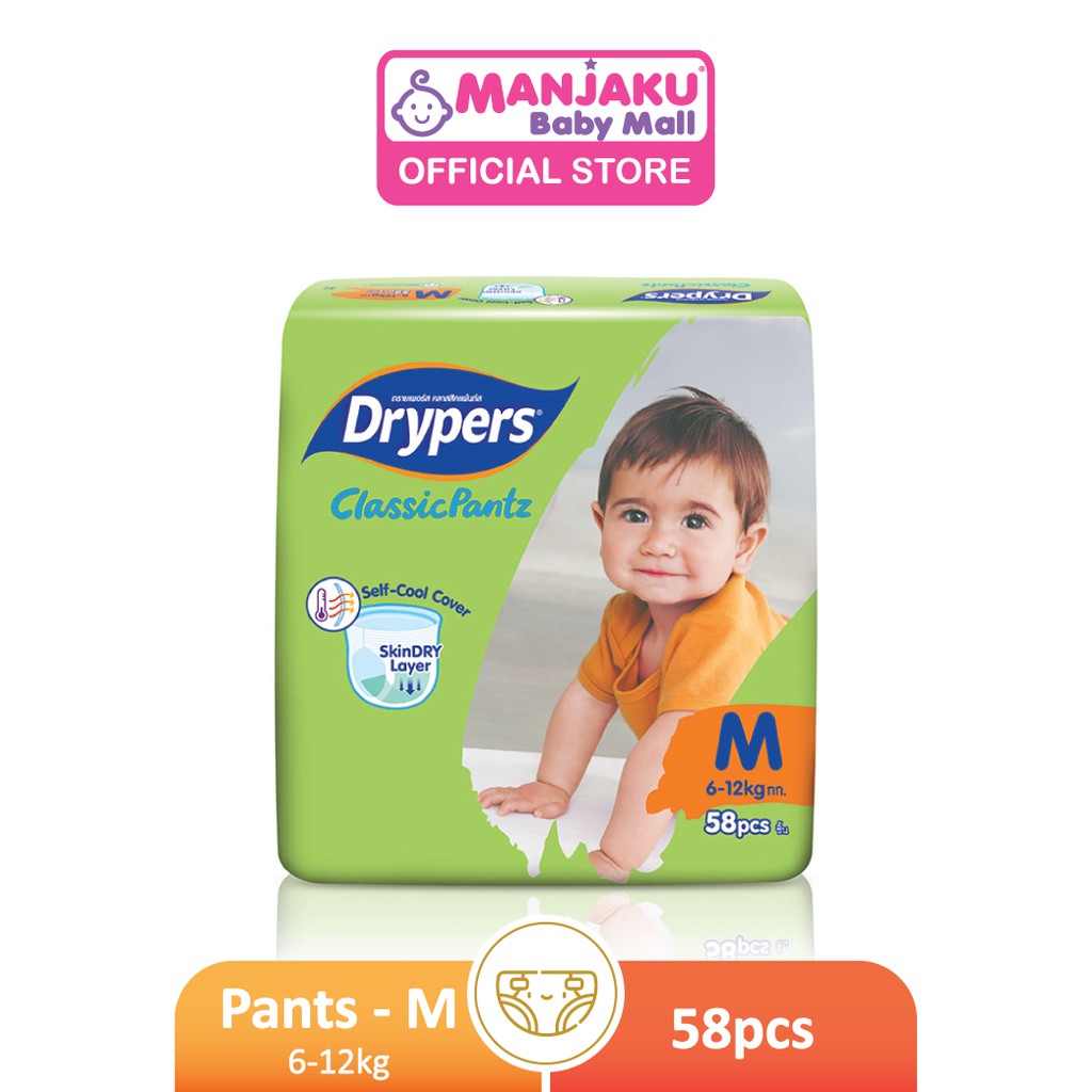 Drypers Classic Pantz Diaper Pant M/L/XL/XXL Shopee Malaysia