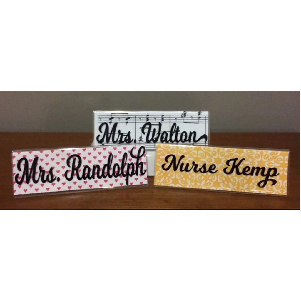 Acrylic Name Board / Acrylic Name Desk / Acrylic Name