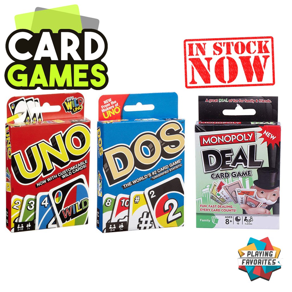 UNO DOS Card Game for Kids/Family Shopee Malaysia