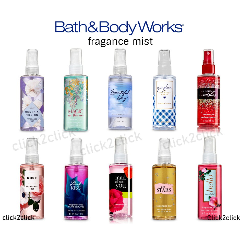 Bath and Body Works Body Mist 88ml Ready Stock Travel Size Shopee