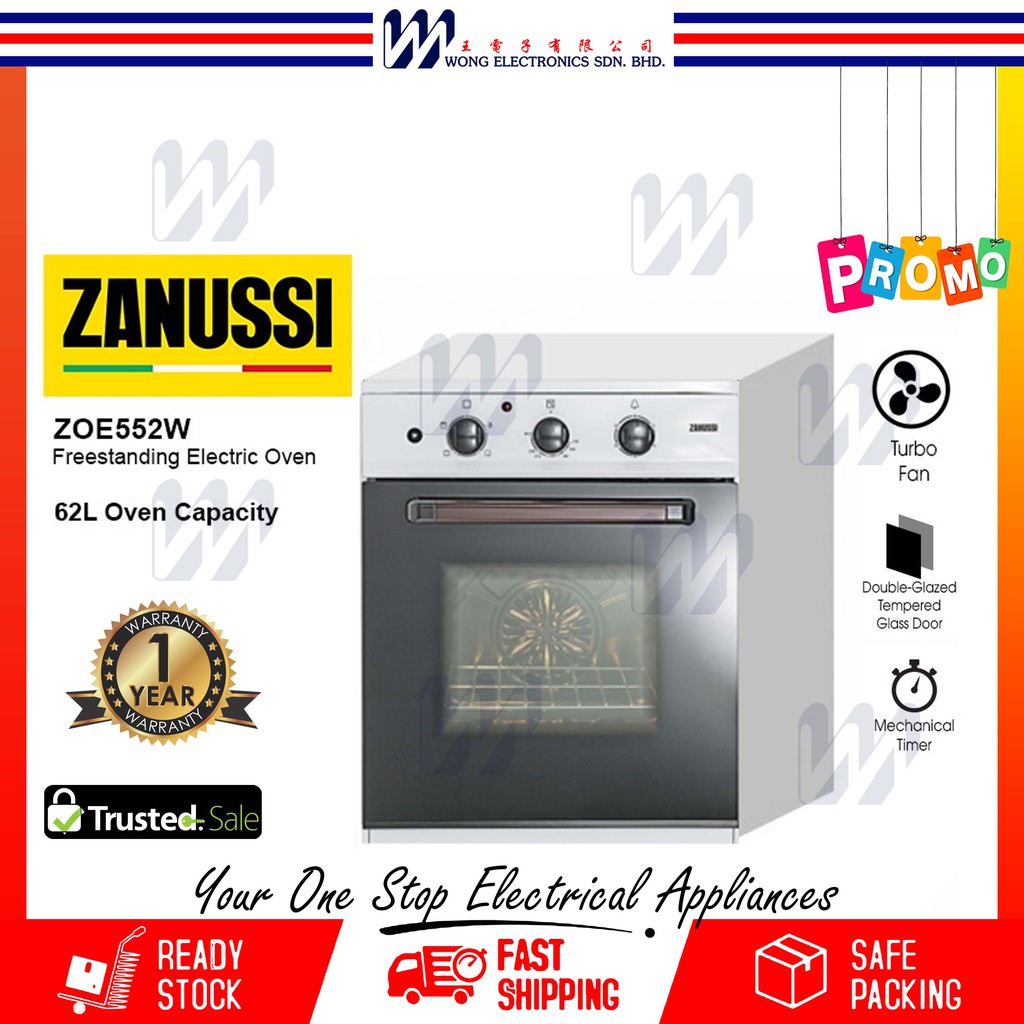 Zanussi FreeStanding Electric Oven ZOE552W Shopee Malaysia