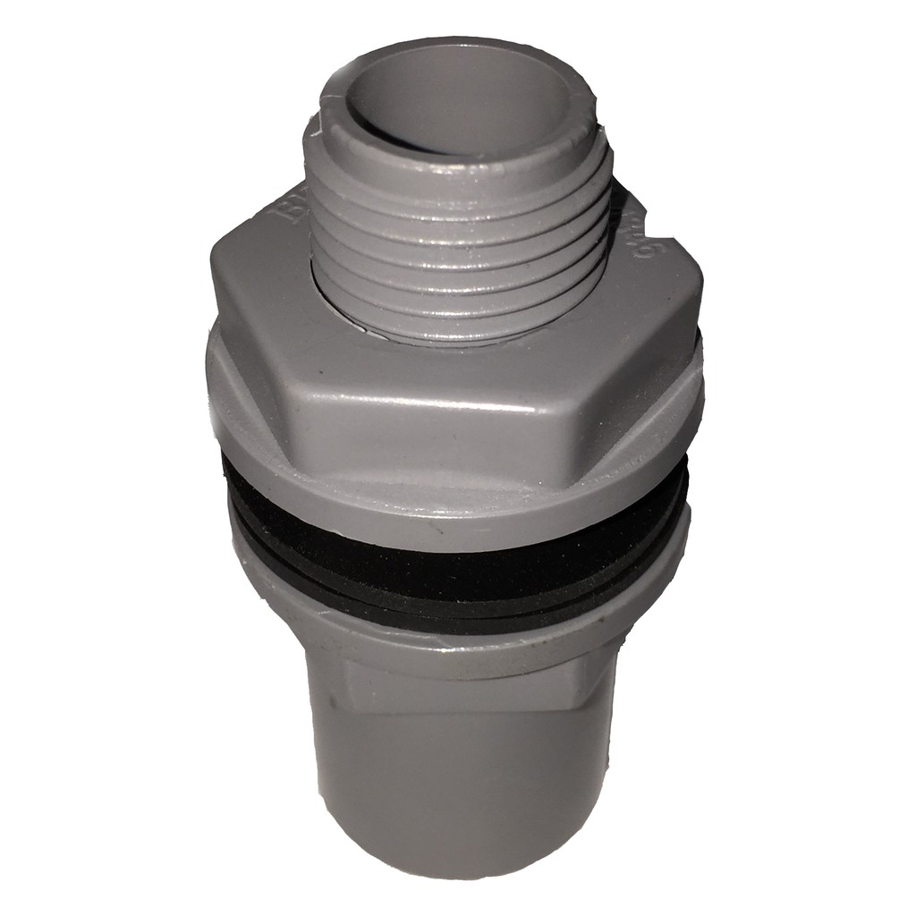 PVC Fitting Tank Connector / Penyambung Paip PVC ke Tangki (15 mm, 20