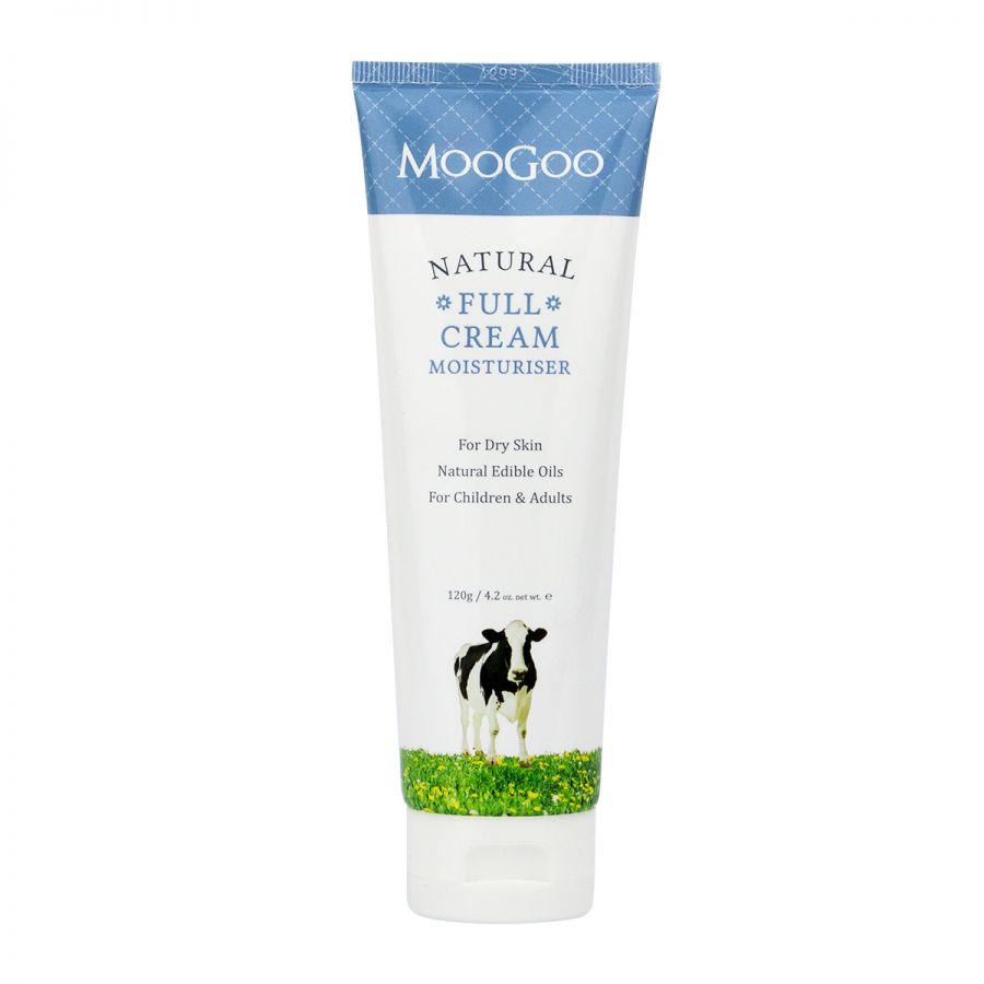 MOOGOO NATURAL FULL CREAM MOISTURISER 120G FREE PARAFFIN