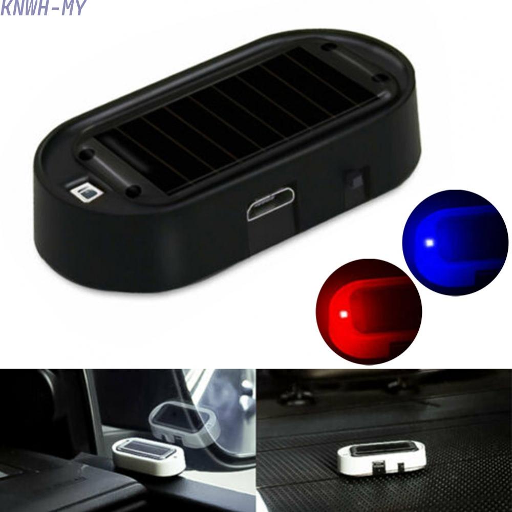 Solar Power LED Car Fake Alarm Warning Security AntiTheft Flashing