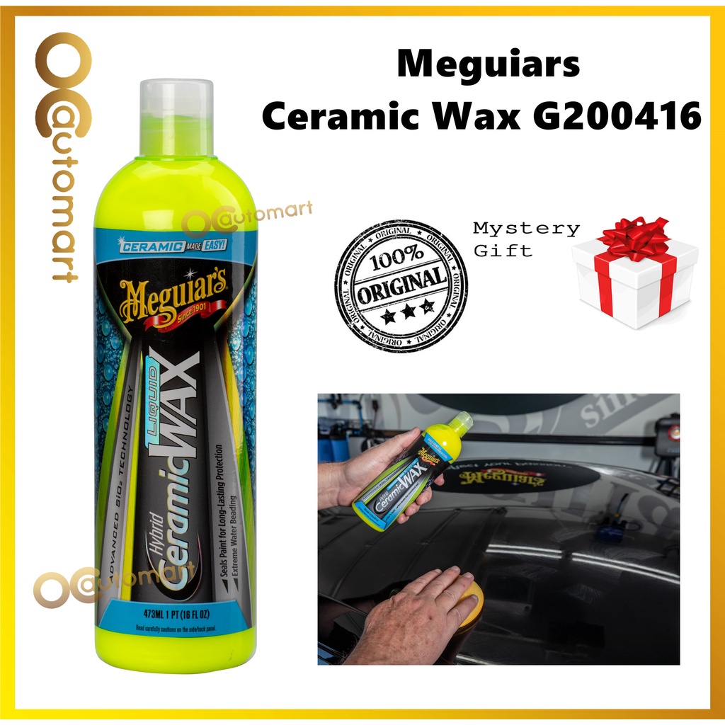 ( Free Gift ) Meguiar's G200416 Hybrid Ceramic Liquid Wax 473ml Meguiars Car Waxing Liquid Type