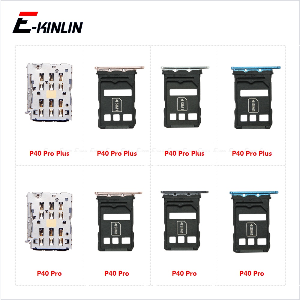 Sim Card Tray Socket Slot Reader Adapter For HuaWei P40 P40 Pro Plus