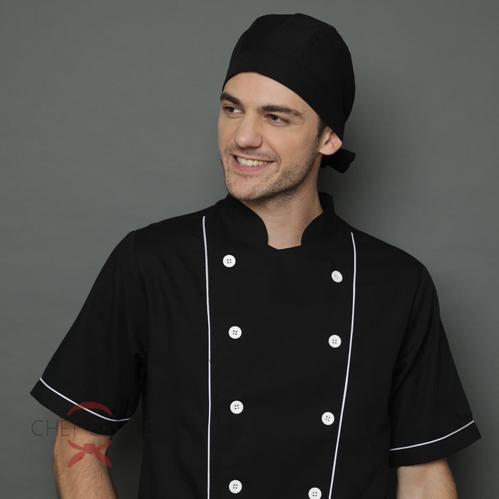 = Chef Series Japanese Rubber Tie Chef Hat / Japanese Sushi Band Chef