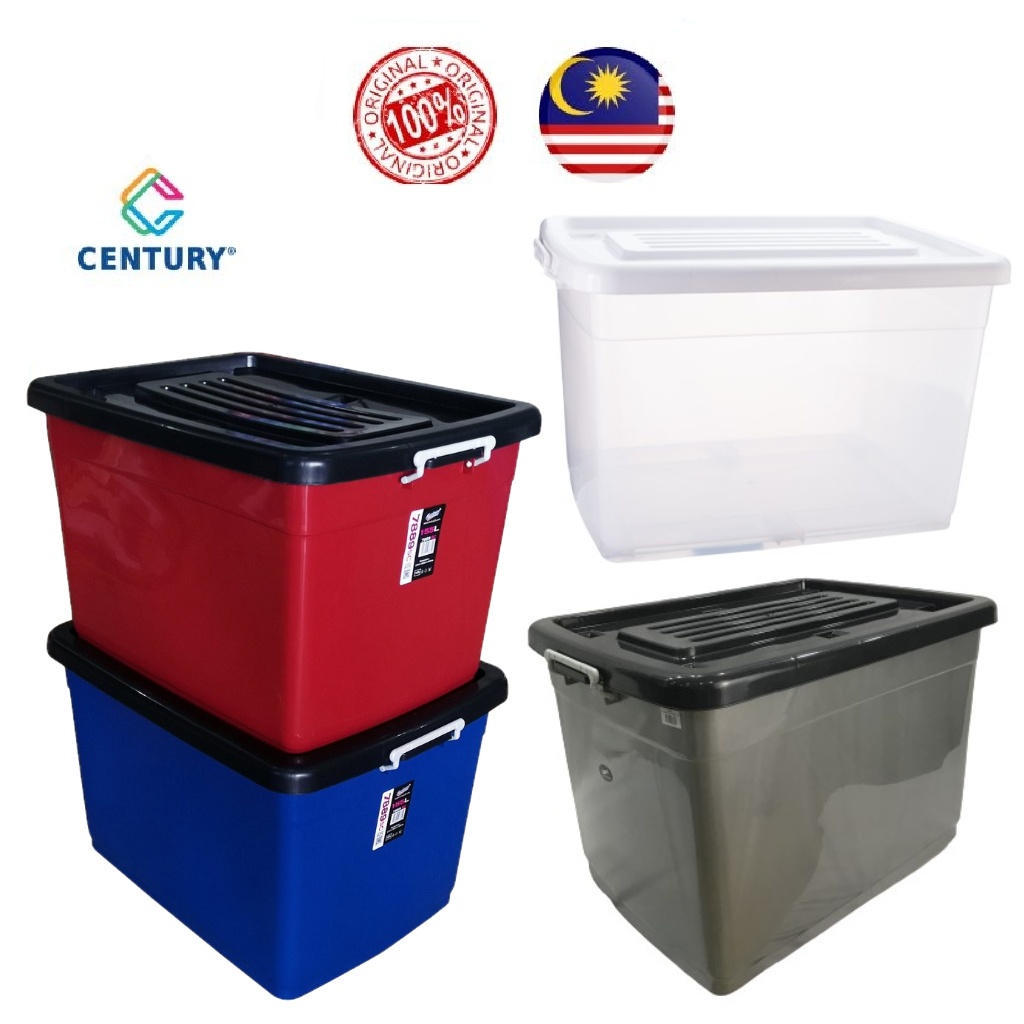 Century Storage Box With Wheel 155L Roller Box Big Storage Box Kotak