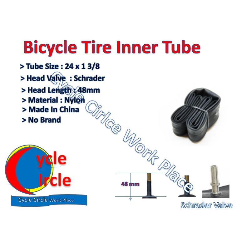 Bicycle Tire Inner Tube 24 x 1 3/8(540) (ReadyStock) Shopee Malaysia