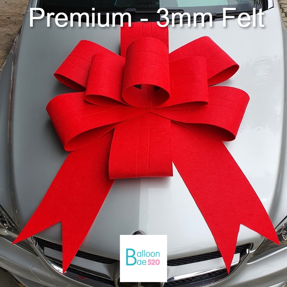 Big Car Ribbon / BIG Car Bow / Big Red Car Ribbon (Ready Ready Ready