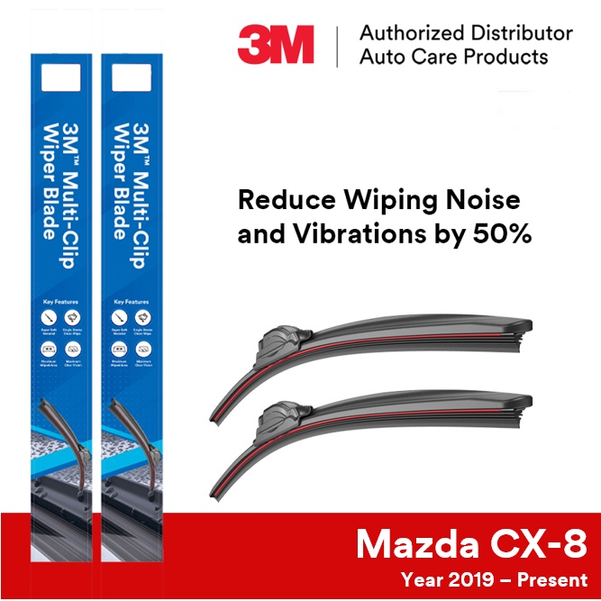 3M MultiClip Hybrid Design Wiper Blades for Mazda CX8/CX8 2019