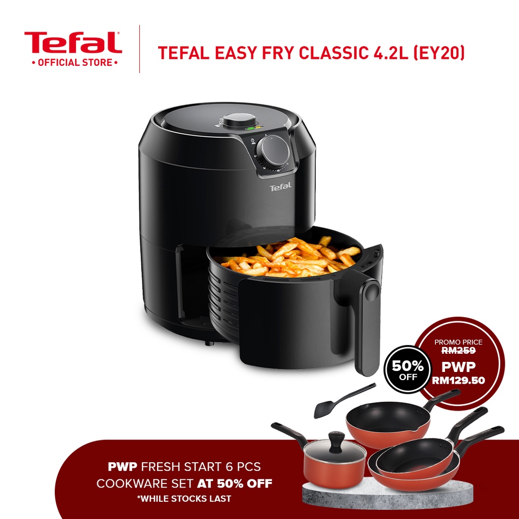 EXCLUSIVE] Tefal Easy Fry Classic Healthy Fryer / Air Fryer (4