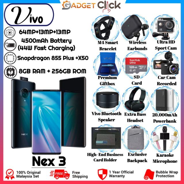 VIVO NEX 3 2 Years Warranty + 1 Year Screen Warranty Original Vivo Warranty Shopee Malaysia