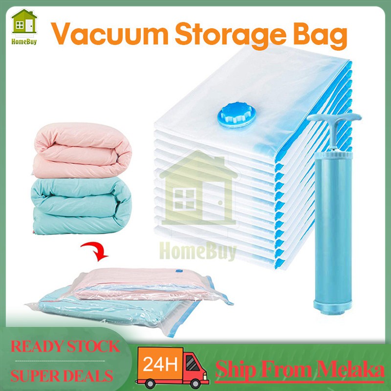 [Local Ready Stock] Resealable Vacuum Storage Bag Compressed Bag Travel