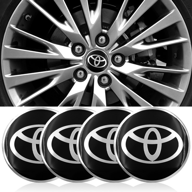 4pcs / lot New Fashion CarStyling Emblem Wheel Center Hub Cap Stickers