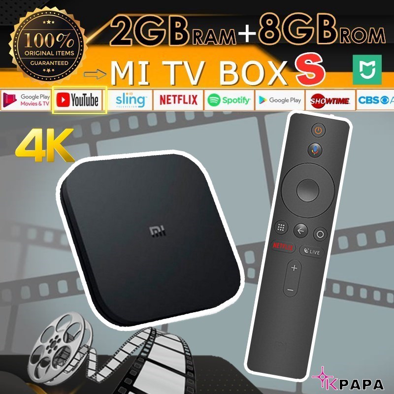 [GLOBAL VERSION] Xiaomi Mi Mijia Youpin MiBox S 4K Tv Stick Wifi