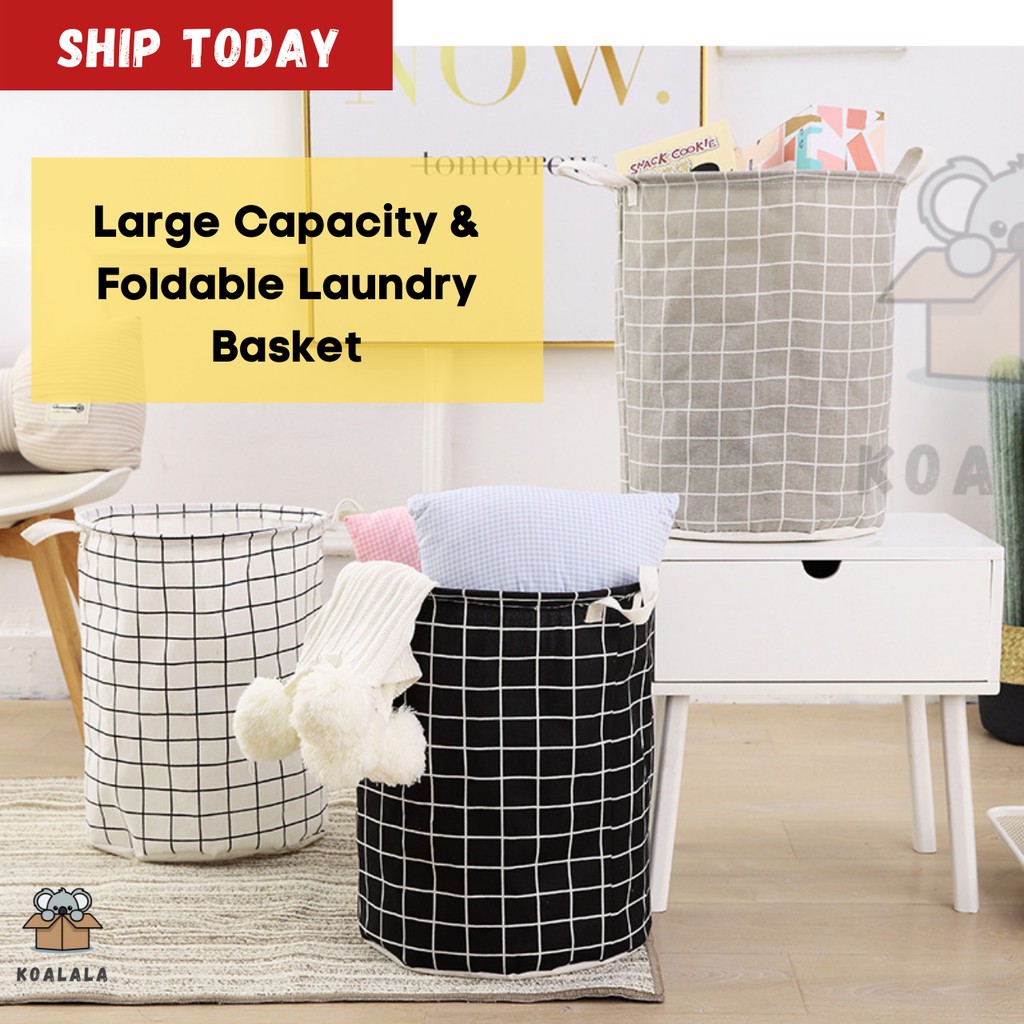 Foldable Laundry Basket Clothes Storage Box Waterproof Dirty Clothes