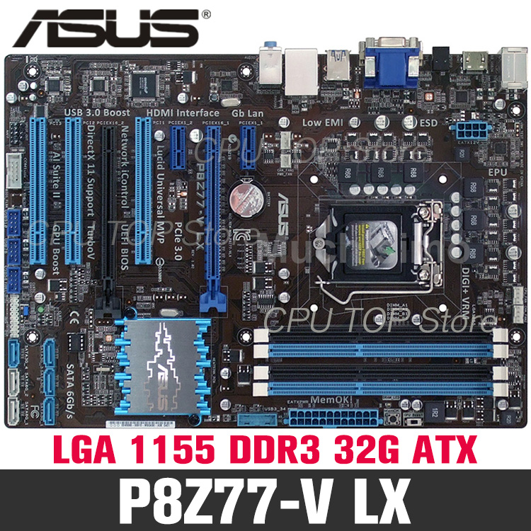 Asus P8Z77V LX P8Z77V LX2 DDR3 LGA 1155 32GB i3 i5 i7 CPU Z77 P8Z77