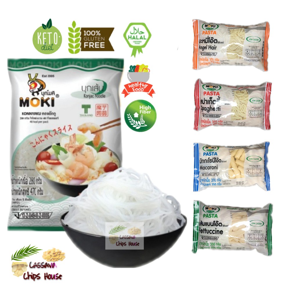 Moki Pasta/Konjac Noodles/Konjac Rice/Keto Noodles/Oat Fiber Pasta/Low