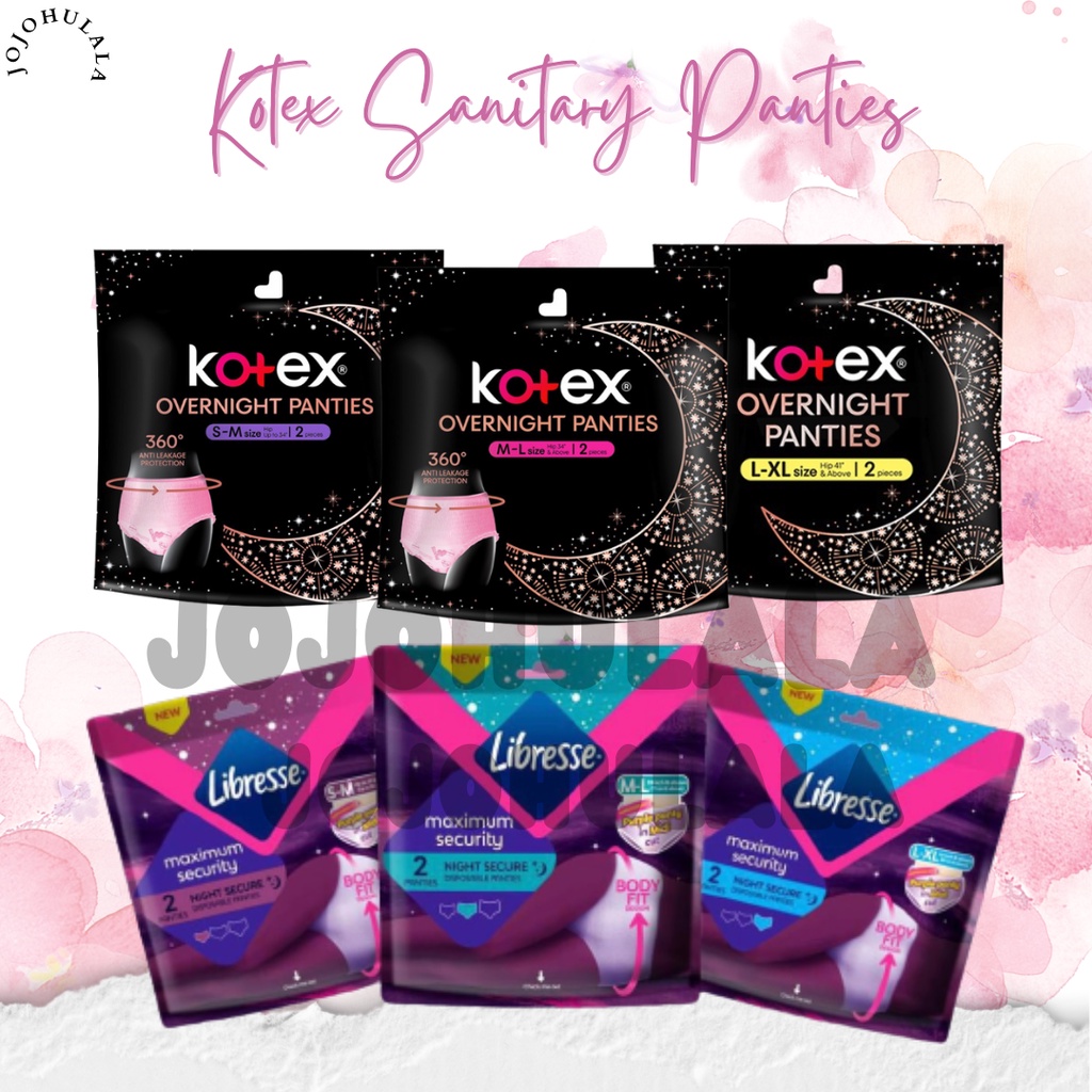 Kotex Libresse Overnight Panties SMLXL (2pcs) Shopee Malaysia