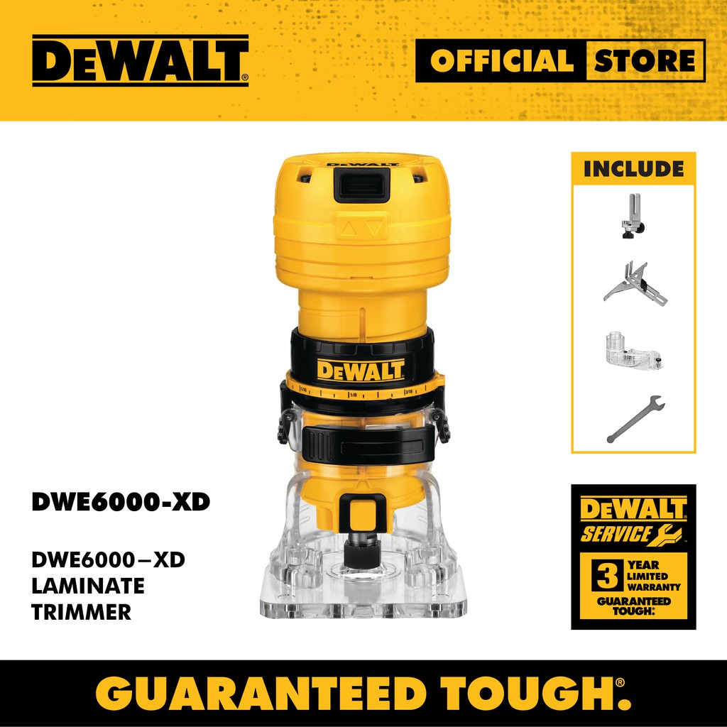 DEWALT Laminate Trimmer DWE6000XD Shopee Malaysia