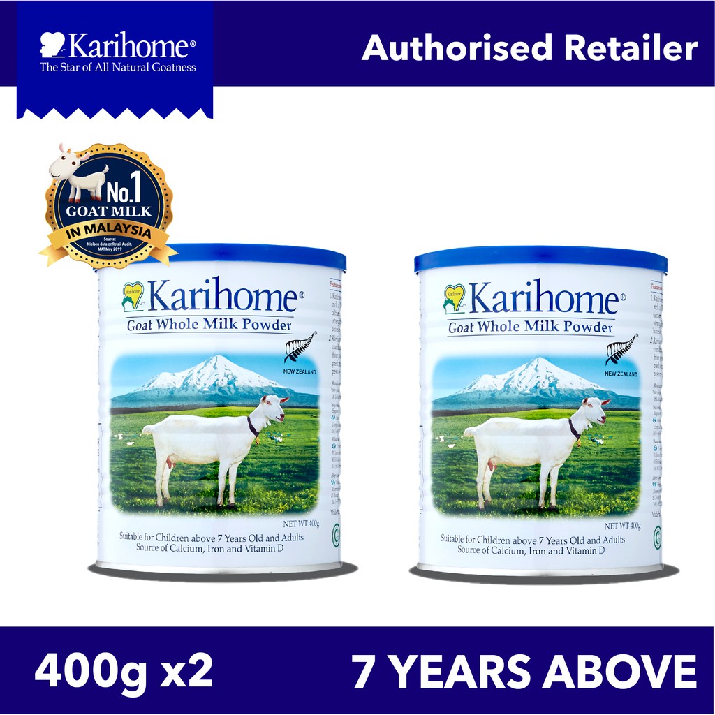 Karihome Goat Whole Milk Powder 400g (7 years old & above and adults) X