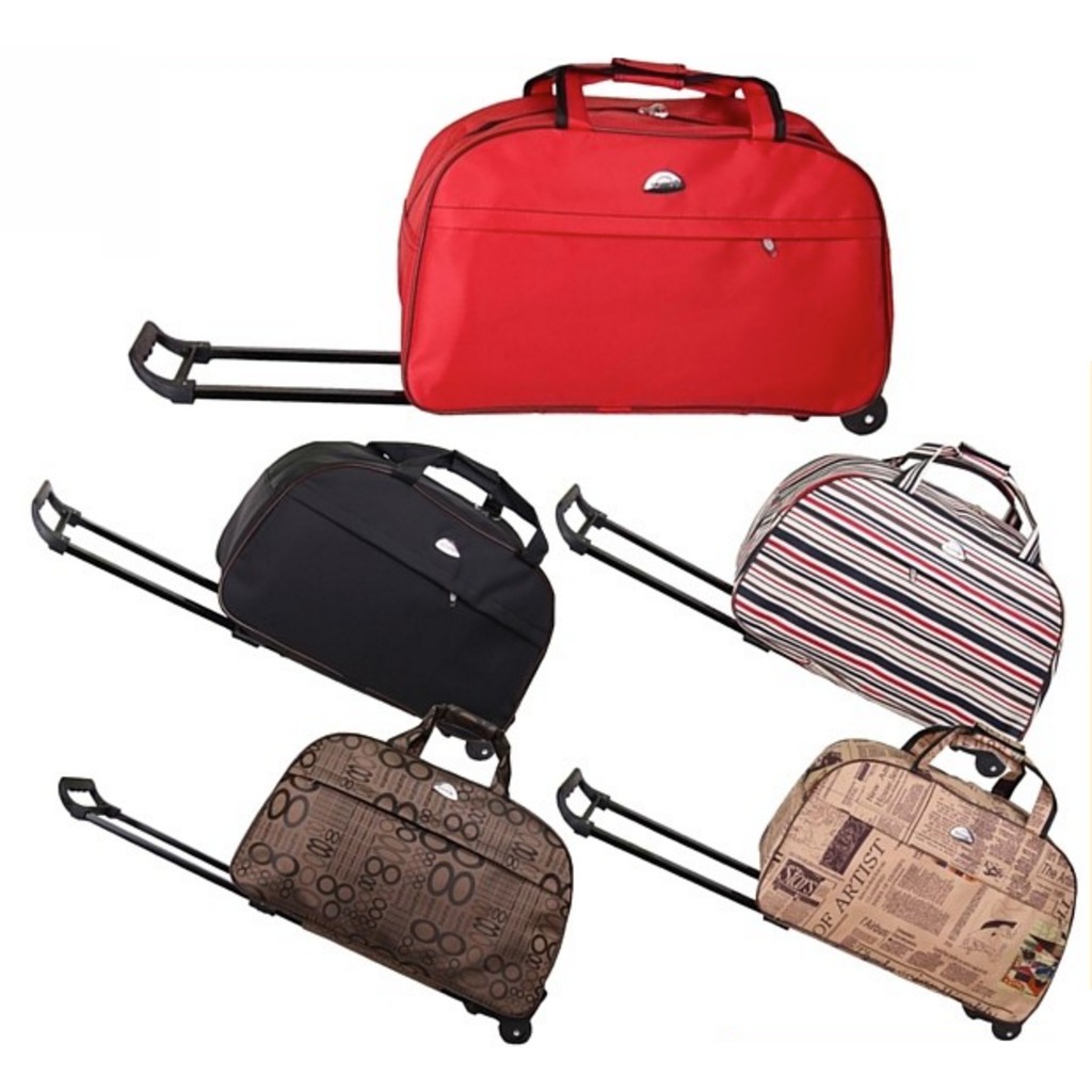 Large Capacity Duffel Travel Bag With Trolley 2 colors Shopee Malaysia