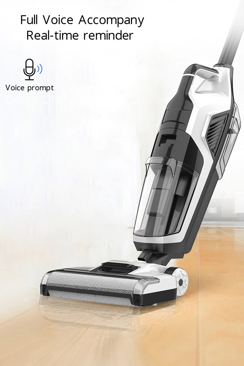 SwissThomas Wet Dry Mop Vacuum Cleaner MopXtreme Voice Assist Self