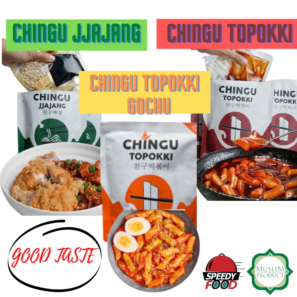 KOREAN HALAL FOOD CHINGU TOPOKKI JJAJANG KOREAN GOCHU FOOD READY TO