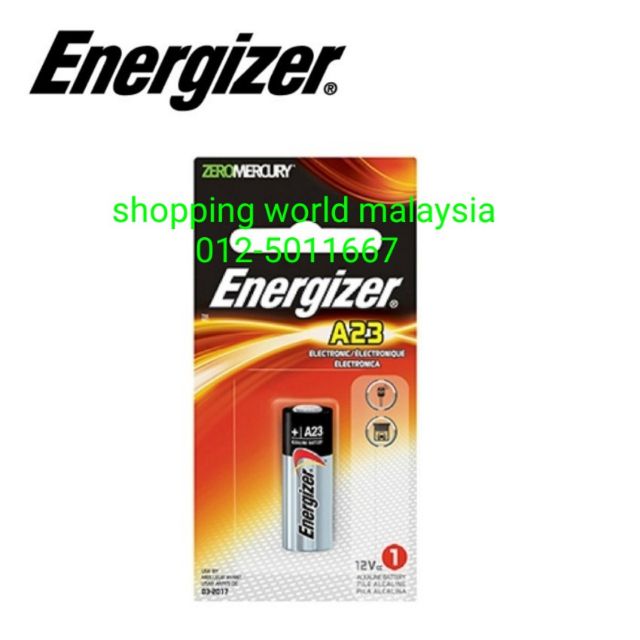 A23 GENUINE Energizer Alkaline Battery 12V A23BP1 Shopee Malaysia