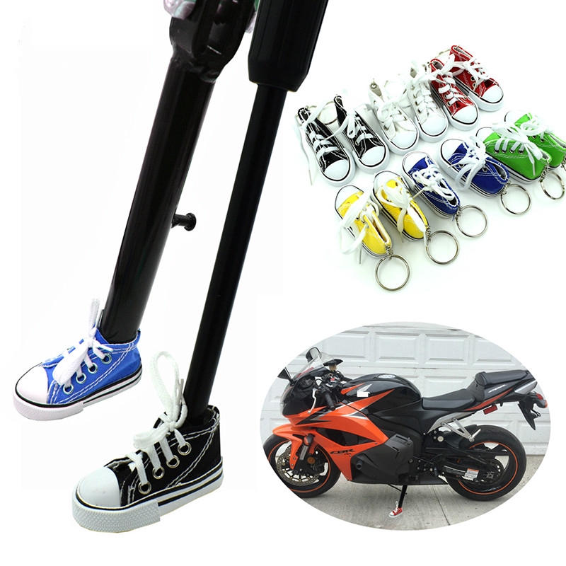 Electric Vehicle Foot Holder Bicycle Foot Holder Keychain Mini Canvas