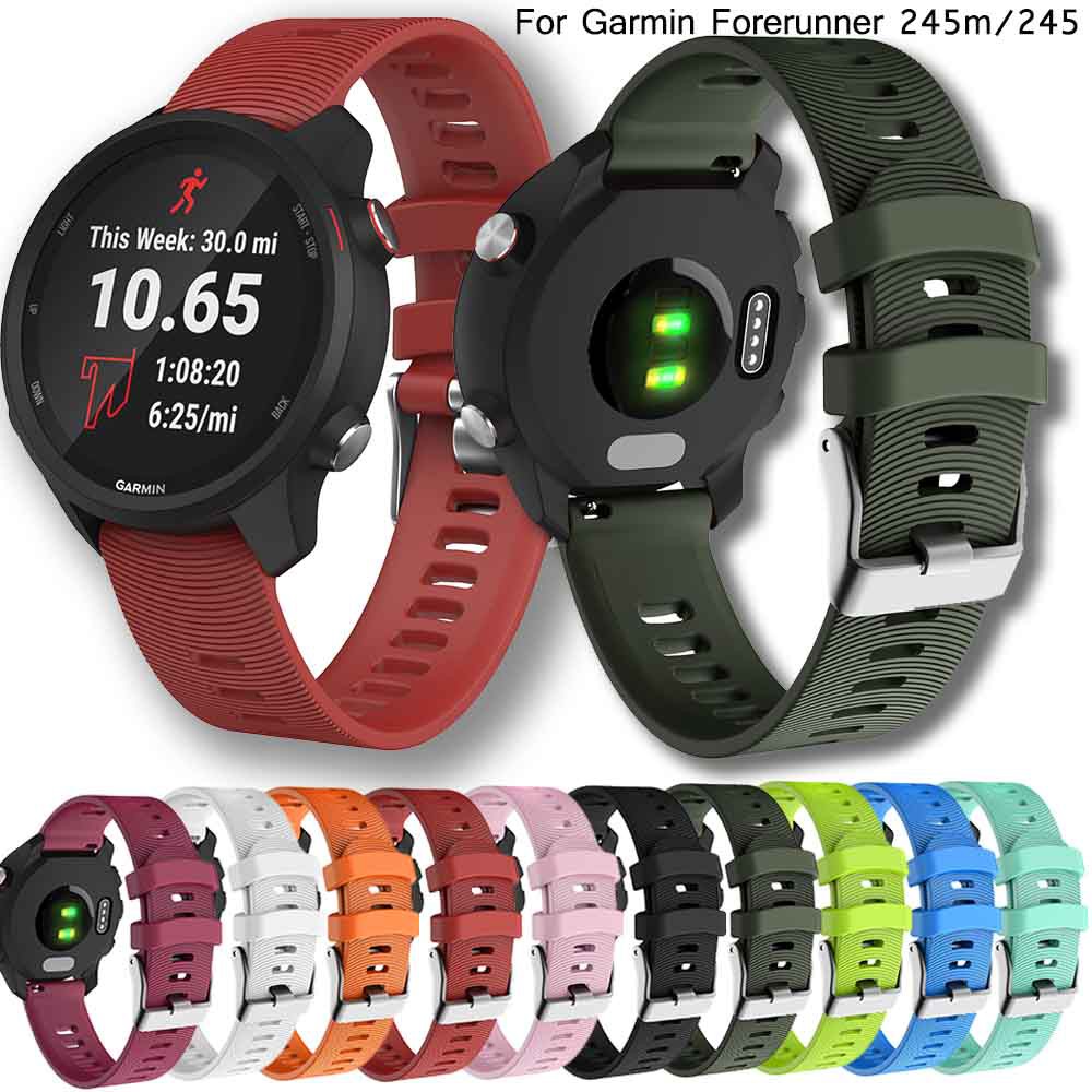 bracelet Silicone Replacement Strap for Garmin Forerunner 245